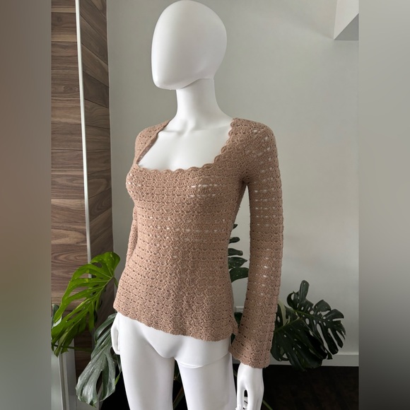 Dolce & Gabbana Tricot Sweater Virgin Wool *VINTAGE* Women's Sz Medium Authentic - Picture 3 of 6